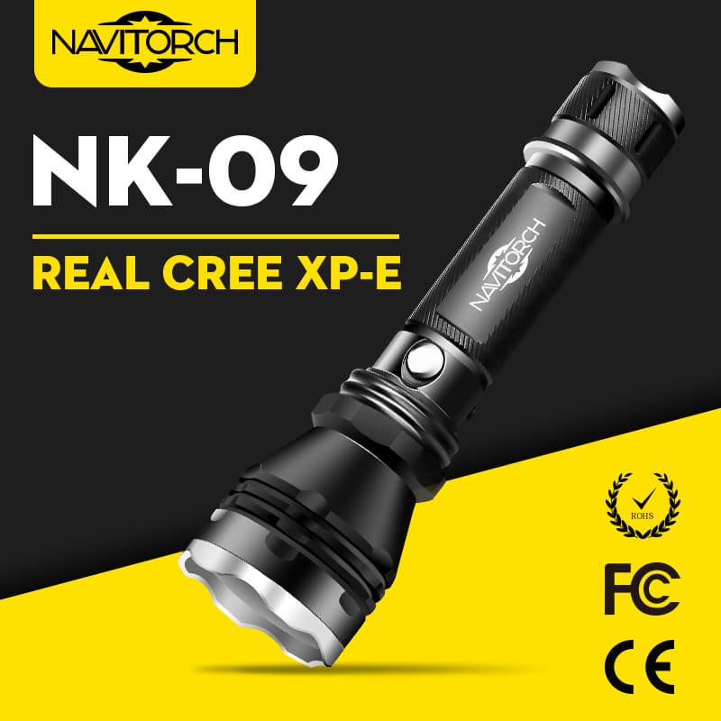 CREE XP_E LED Waterproof Rechargeable Aluminum LED Flashlight _NK_09_